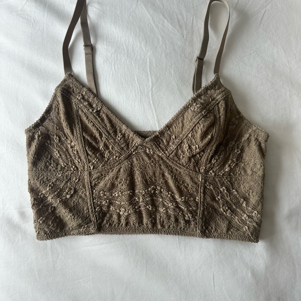 Free People Intimately Olive Bralette